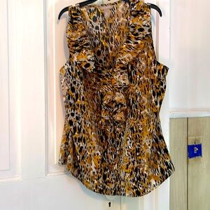 Banana Republic Animal Print Blouse